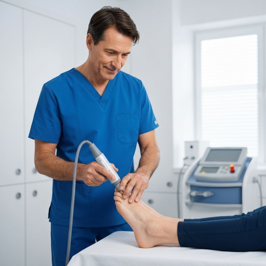 Foot treatment with ESWT therapy
